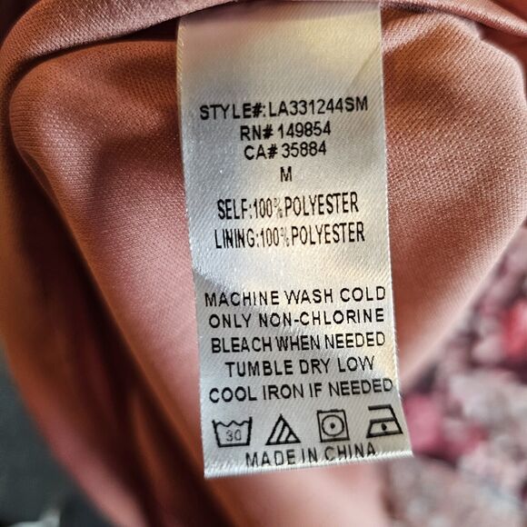 Sage the Label Dress Womens Medium Burgundy Bohemian Cottage Core Prairie Floral - Picture 9 of 16